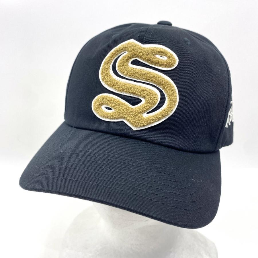 chiiiibag C刺繍 ブラック ベージュ キャップ S STUSSY ステューシー S Logo CAP Sロゴ刺繍 キャップ フリーサイズ