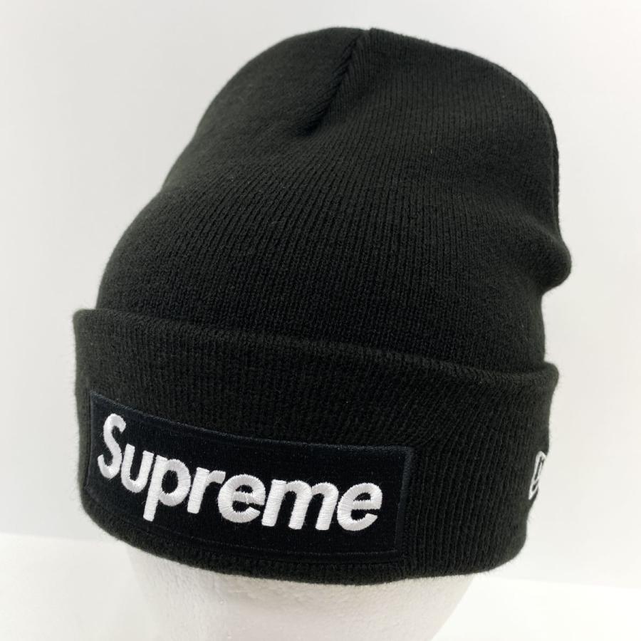 Supreme × New Era Box Logoビーニー BLK ニット帽 Supreme New Era Box Logo Beanie シュプリーム ニューエラ ボックス