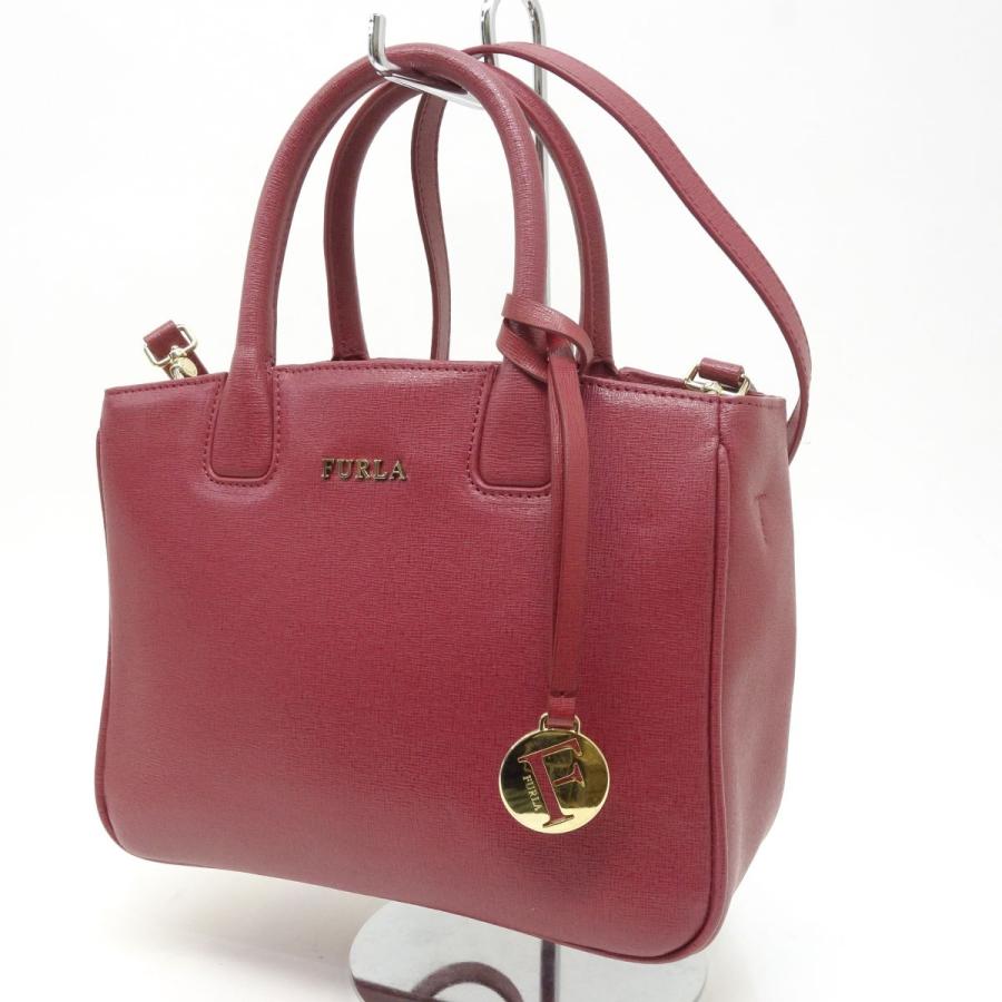 FURLA フルラ レザー 2WAY ハンドバッグ ボルドー系 AT4969 FURLA フルラ レザー 2WAY ハンドバッグ ボルドー系 AT4969 楽天市場
