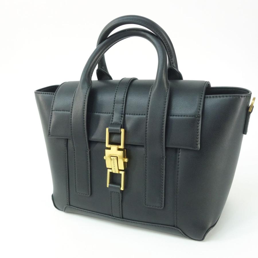 CHARLES & KEITH チャールズアンドキース ダブルトップ ハンドルバッグ 
