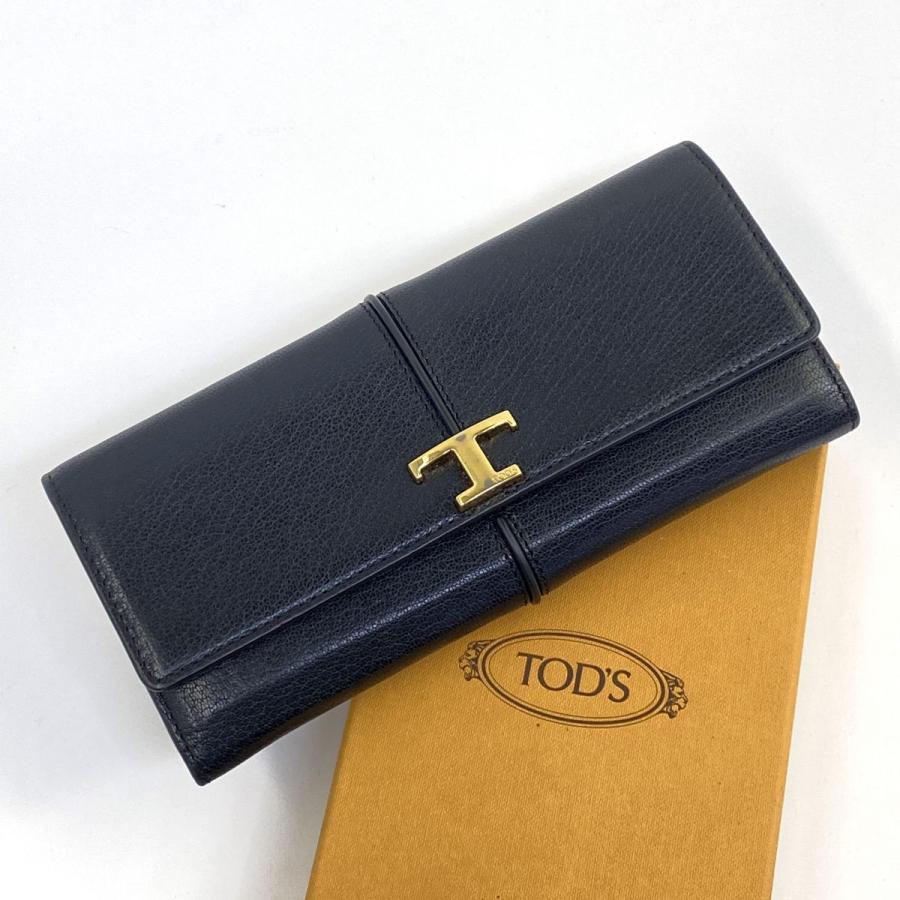 TOD'S トッズ T タイムレス レザー ウォレット XAWTSKB0400TLS056T