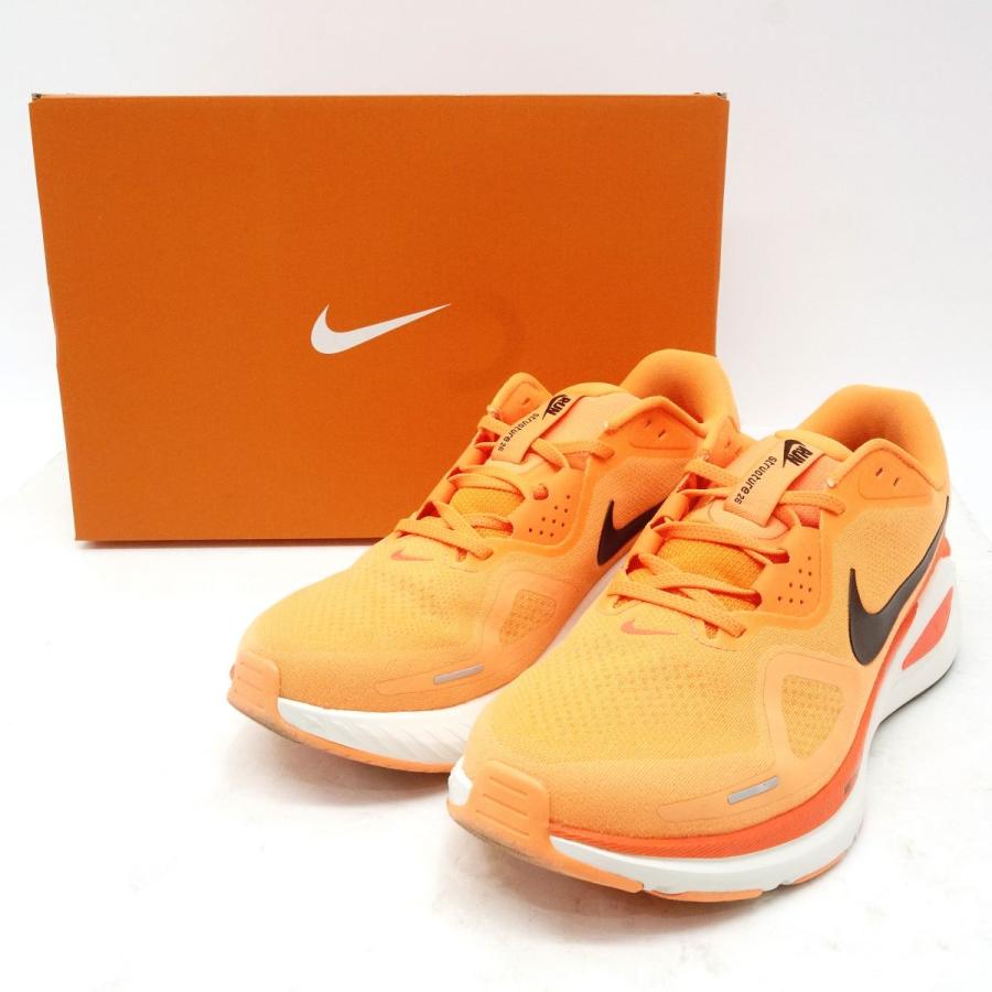 【美品】Nike ストラクチャー 26 オレンジ ナイキ（NIKE）（メンズ）ランニングシューズ ジョギングシューズ