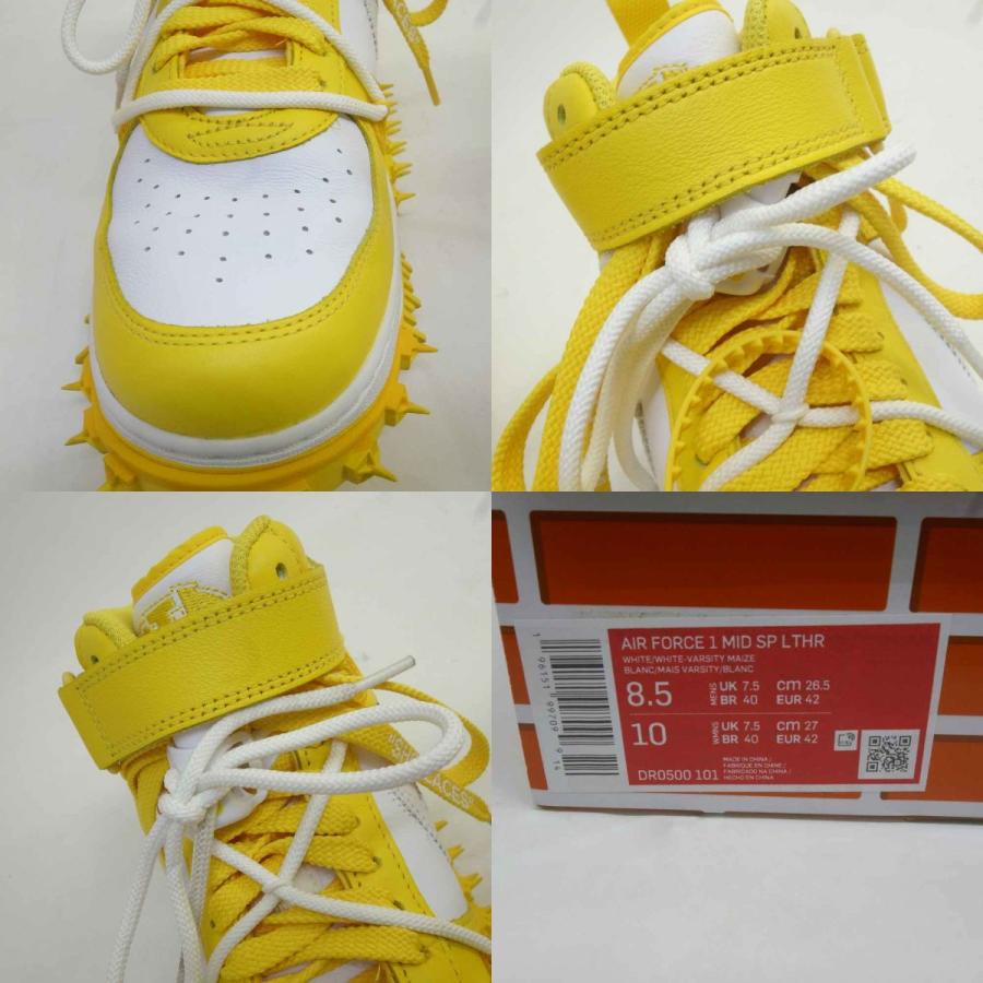 NIKE×Off?White ナイキ オフホワイト AIR FORCE 1 MID SP LTHR DR0500