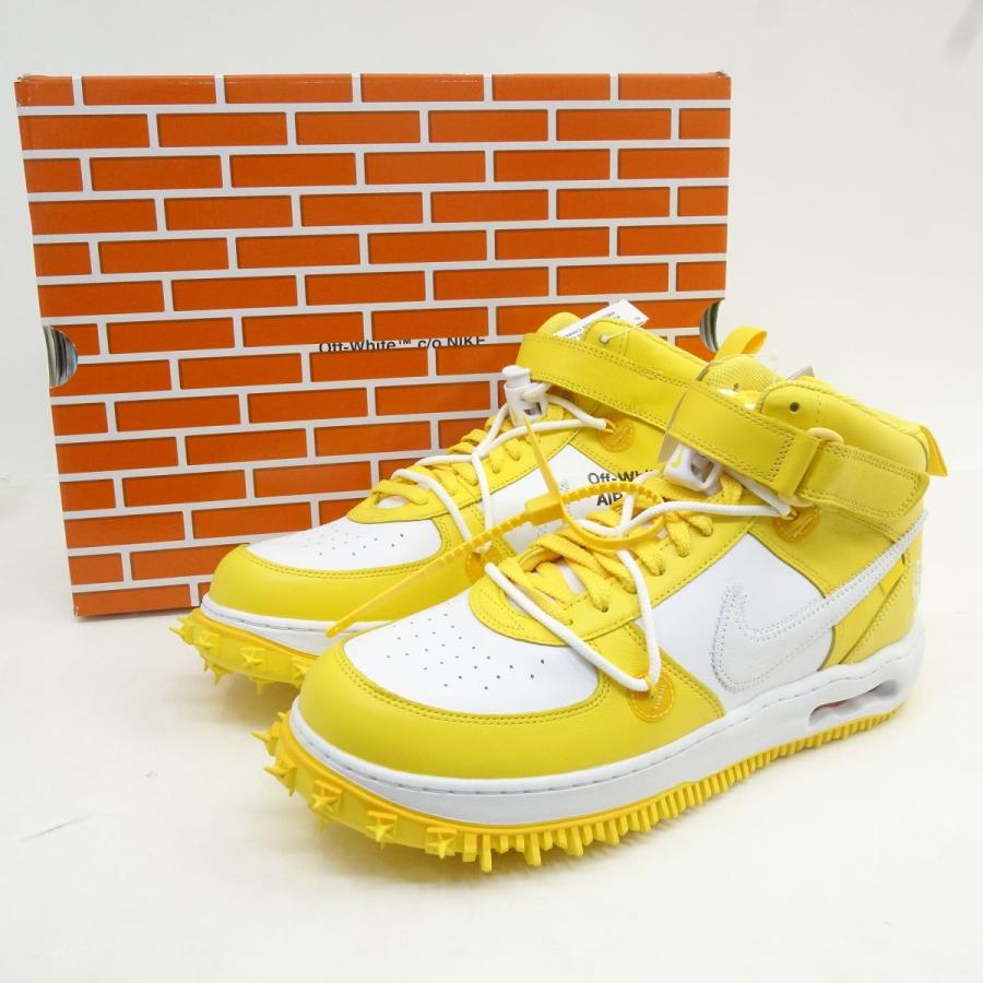 未使用】NIKE×Off-White ナイキ オフホワイト AIR FORCE 1 MID SP LTHR 