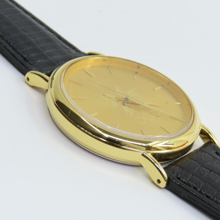 SEIKO セイコー 長野オリンピック記念モデル 7N21-8A00 ゴールド文字盤