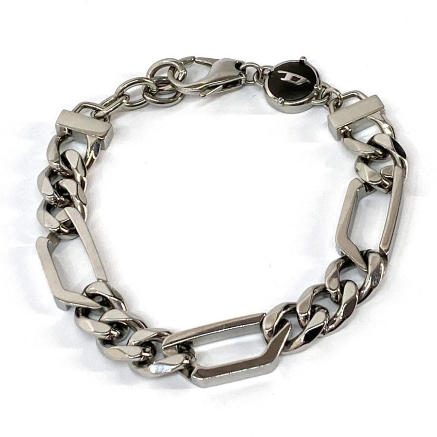 DIESEL ブレスレット DX135100DJW DIESEL ディーゼル チェーンブレスレット DX135100DJW ※中古 : お宝