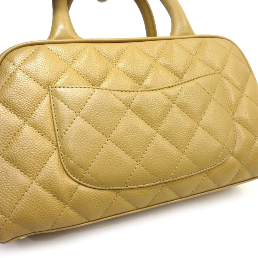 CHANEL シャネル キャビアスキン ミニボストンバッグ ハンドバッグ 