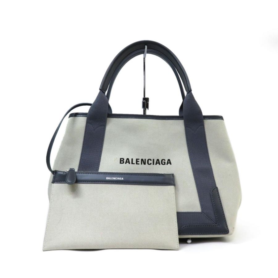 BALENCIAGA バレンシアガ ネイビーカバス S トートバッグ ハンドバッグ 