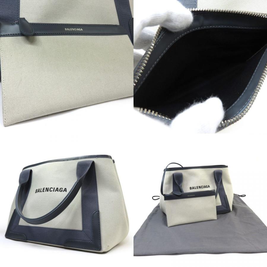 BALENCIAGA バレンシアガ ネイビーカバス S トートバッグ ハンドバッグ