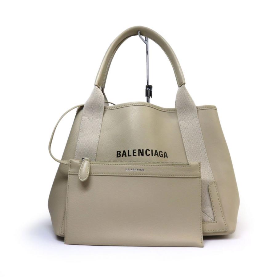 BALENCIAGA バレンシアガ ネイビーカバ カバスS トートバッグ 339933