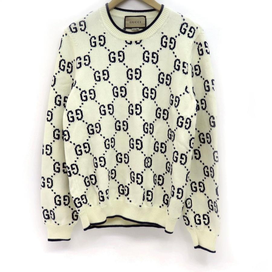 GUCCI グッチ GGジャガード クルーネック ニット セーター 総柄 694767