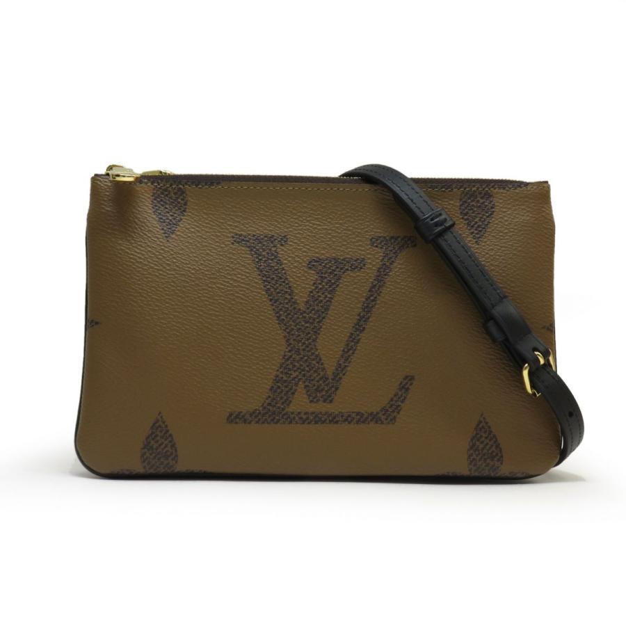 ルイヴィトン ポシェットドゥーブルジップ モノグラムジャイアントリバース LOUIS VUITTON モノグラムジャイアント ポシェット・ドゥーブル ジップ