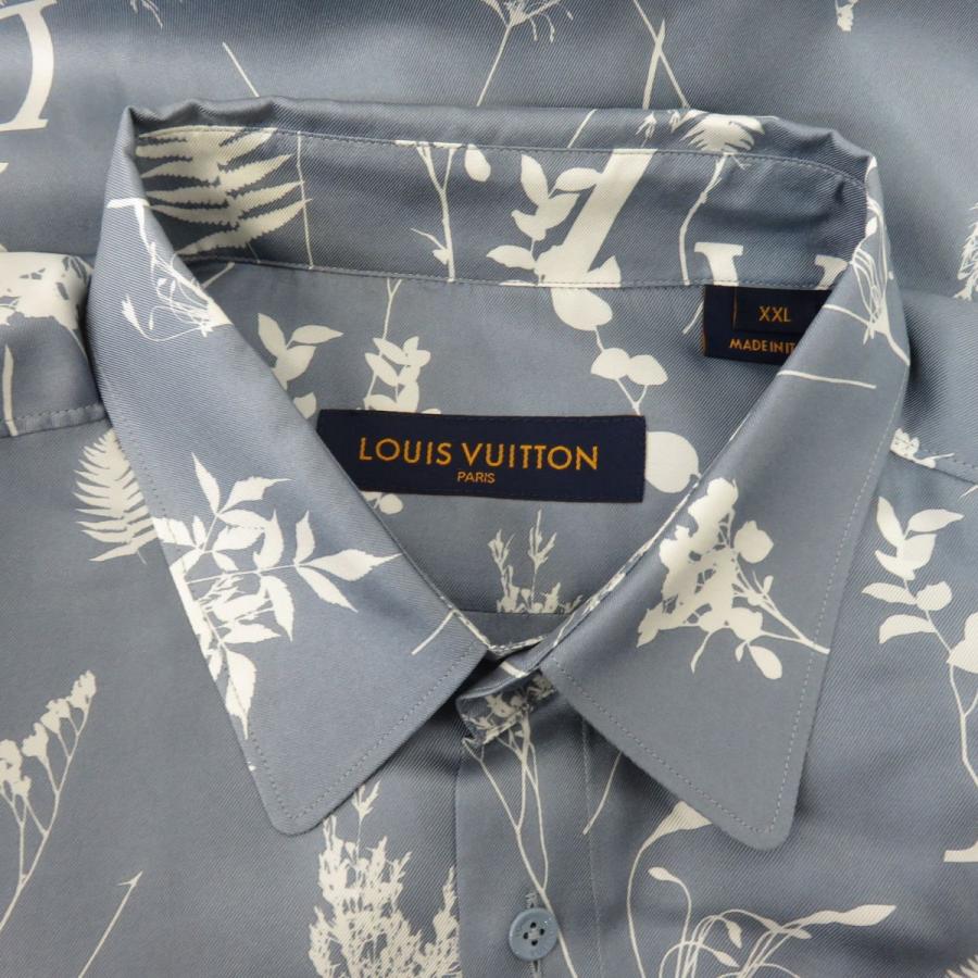 LOUIS VUITTON ルイヴィトン 22AW LVリーフ シルク長袖シャツ トップス
