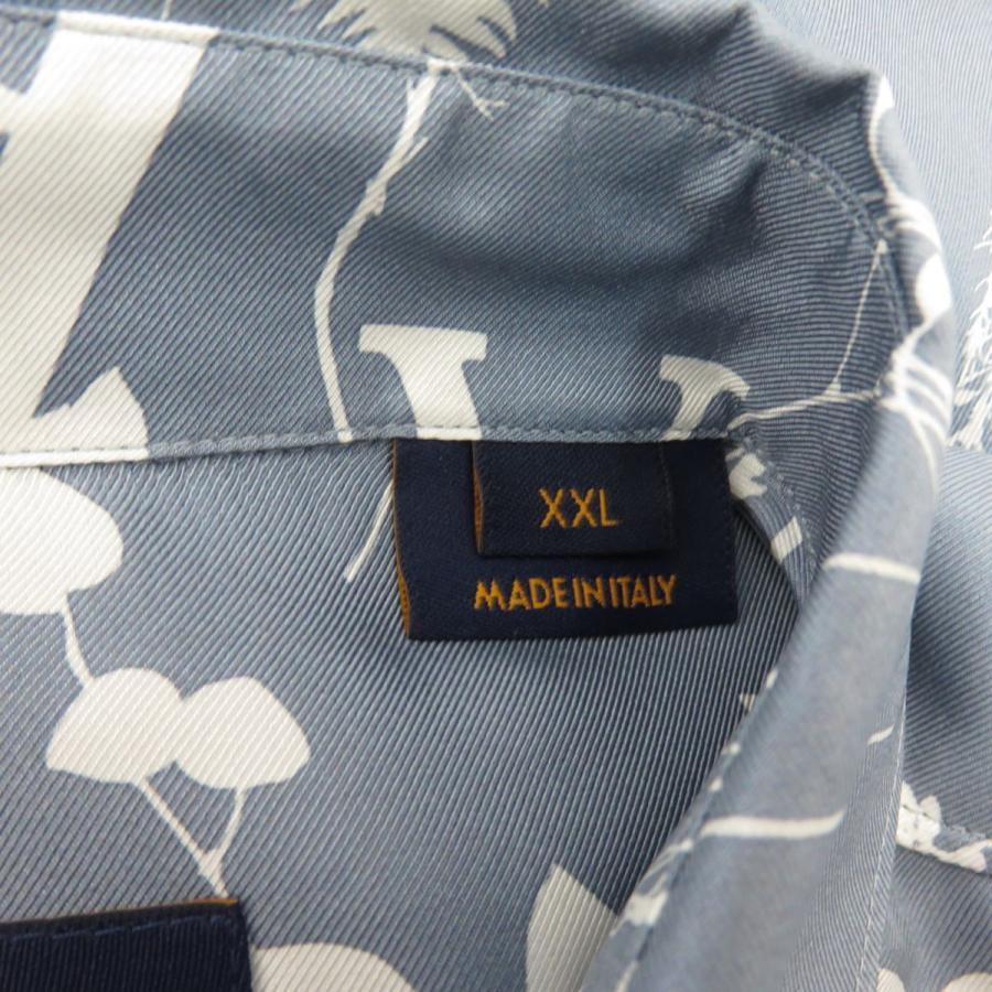 LOUIS VUITTON ルイヴィトン 22AW LVリーフ シルク長袖シャツ トップス