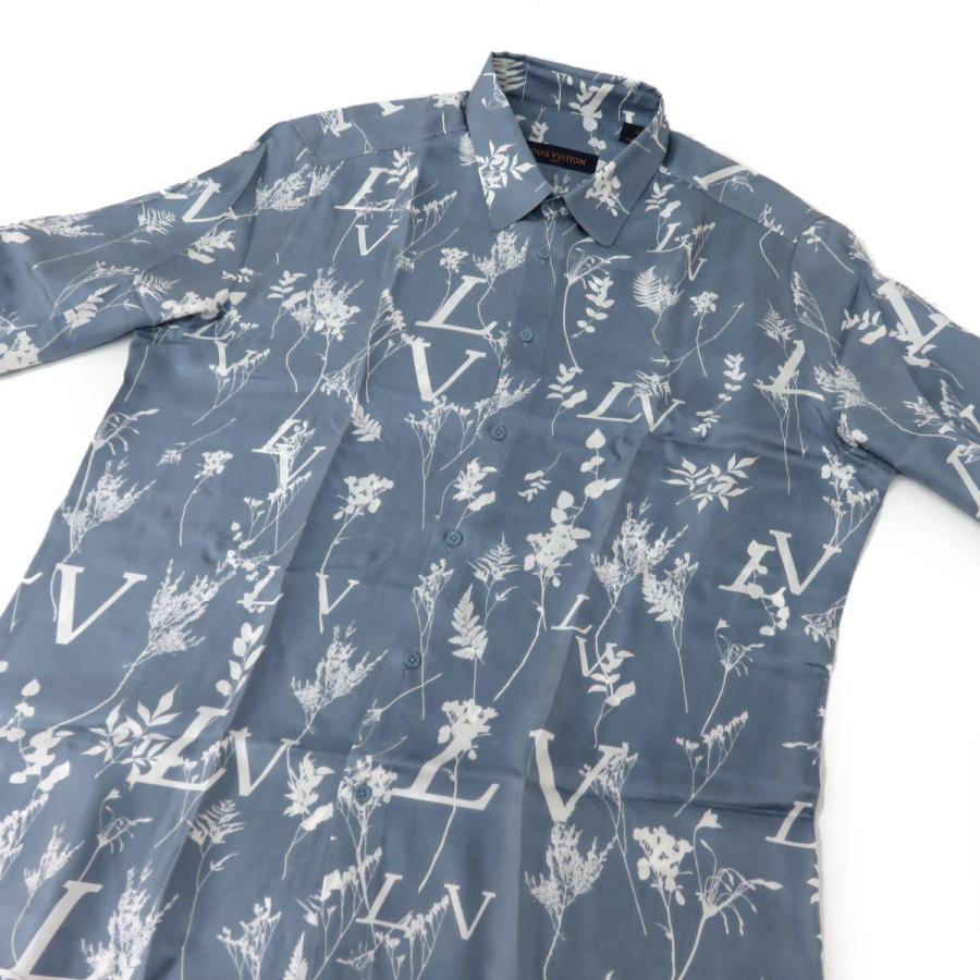 LOUIS VUITTON ルイヴィトン 22AW LVリーフ シルク長袖シャツ トップス