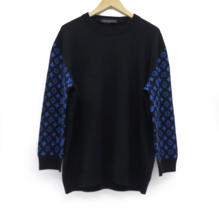 LOUIS VUITTON ルイヴィトン 23SS モノグラムスリーブ 切替 カシミア