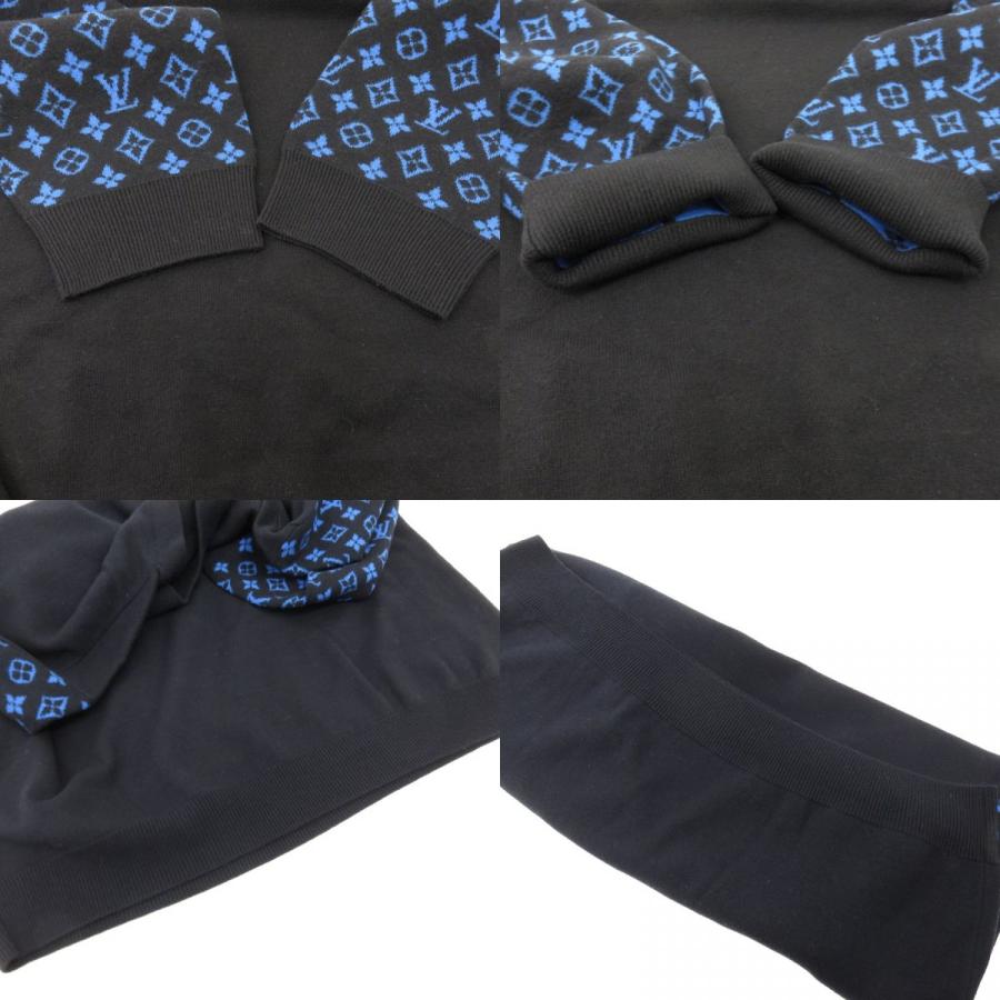 LOUIS VUITTON ルイヴィトン 23SS モノグラムスリーブ 切替 カシミア 混 ウールニットセーター RM231Q R93 HON42W_4