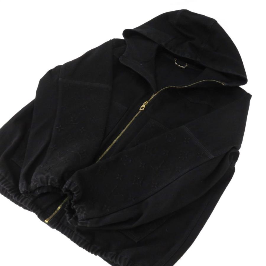 171s LOUIS VUITTON ルイヴィトン モノグラム エンボス デニムジャケット ジップアップパーカー RM222H OK4 HNA10Wの画像
