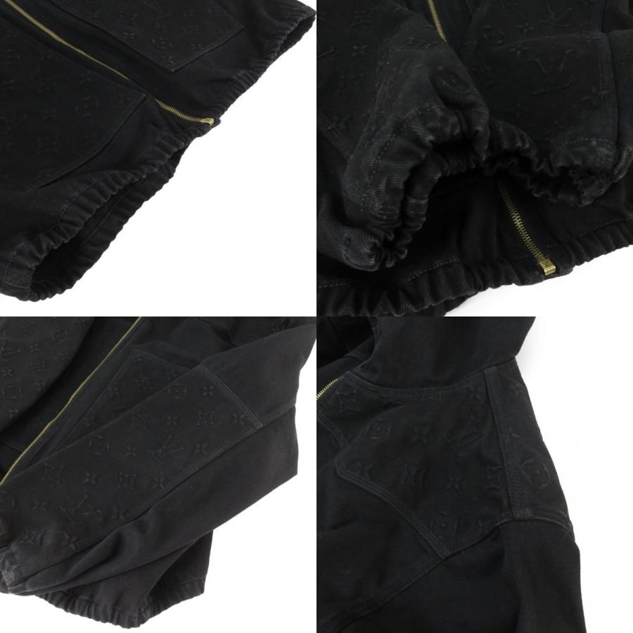 171s LOUIS VUITTON ルイヴィトン モノグラム エンボス デニムジャケット ジップアップパーカー RM222H OK4 HNA10Wの画像