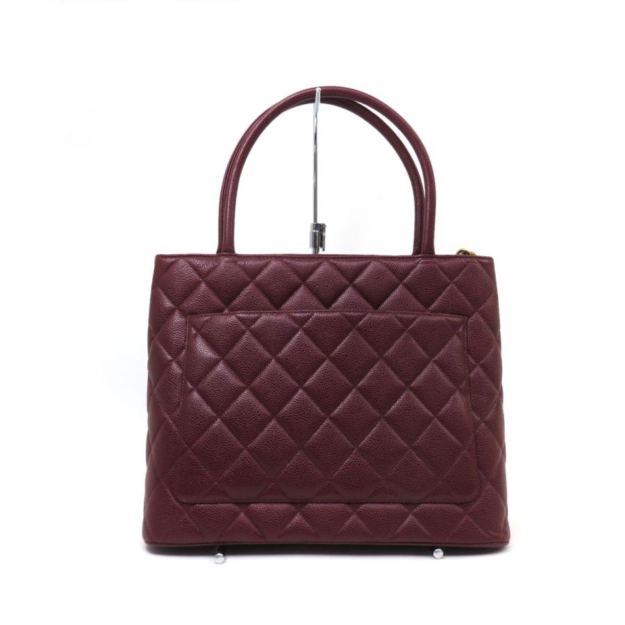 CHANEL シャネル キャビアスキン 復刻トート ボルドー ゴールド金具 
