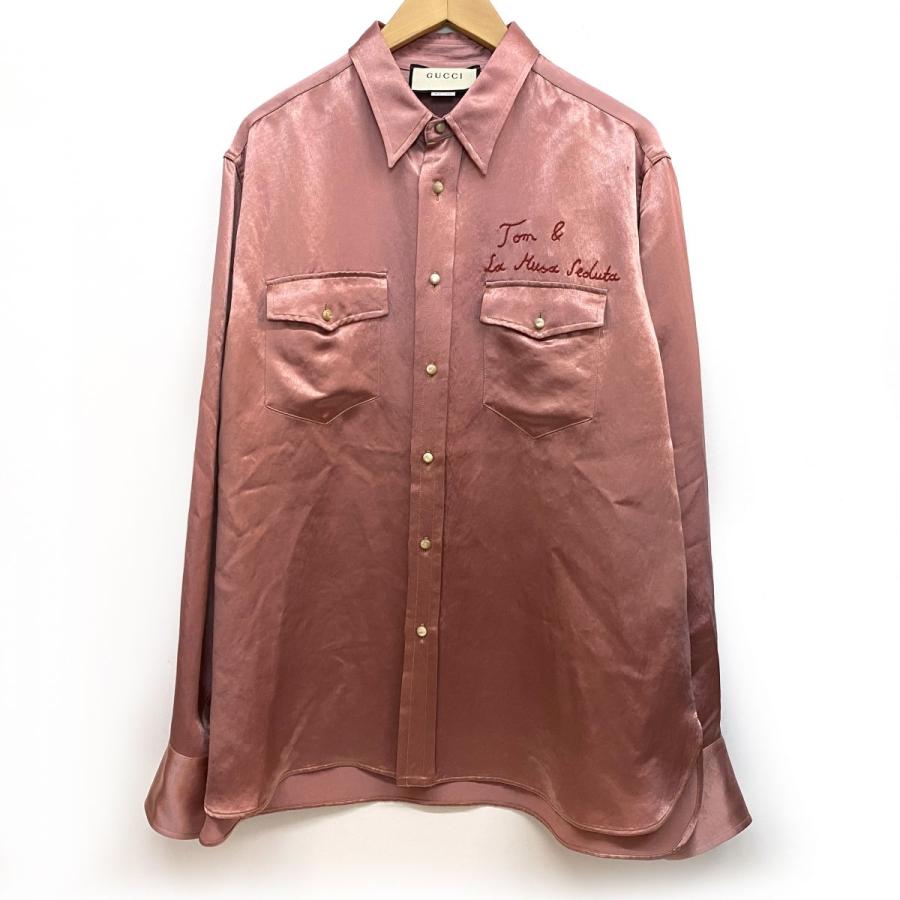 GUCCI グッチ Tom & La Musa Seduta シャツ 長袖 トップス ピンク
