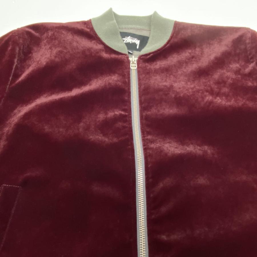 Stussy バーガンディ ボアスタジャン Stussy バーガンディ ボアスタジャン Stussy バーガンディ ボア