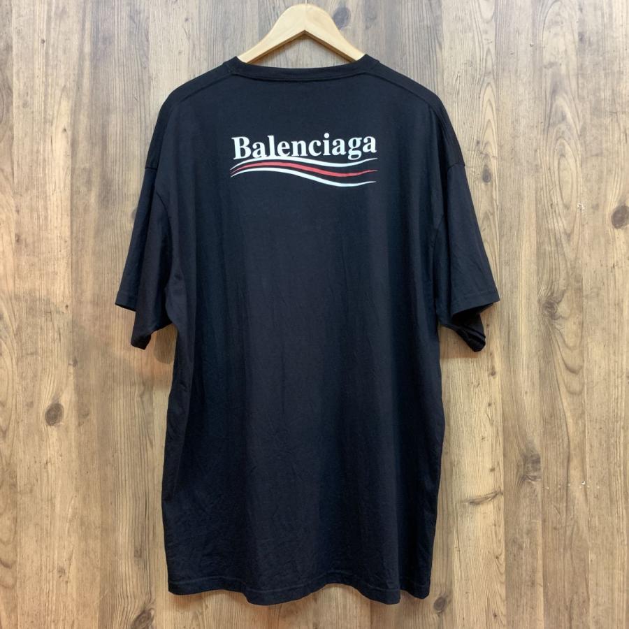 tu131s BALENCIAGA バレンシアガ ロゴTシャツ ブラック XXLサイズ 