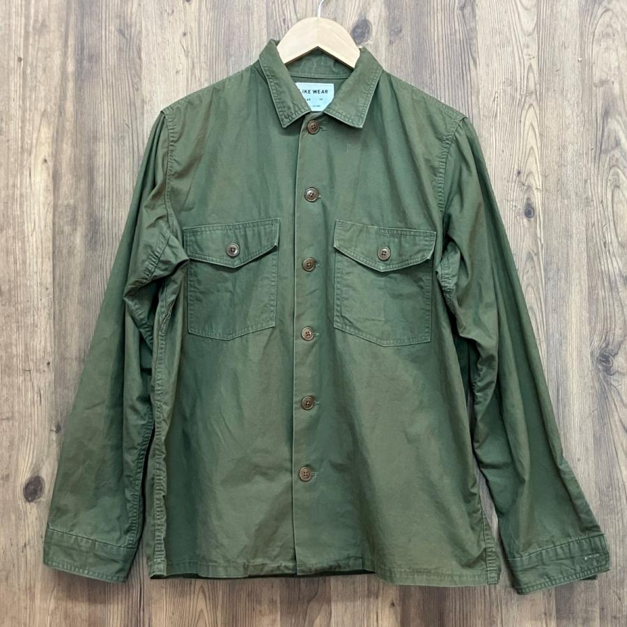 YAECA ヤエカ LIKE WEAR シャツ 161009 サイズ：40 LARGE オリーブ 