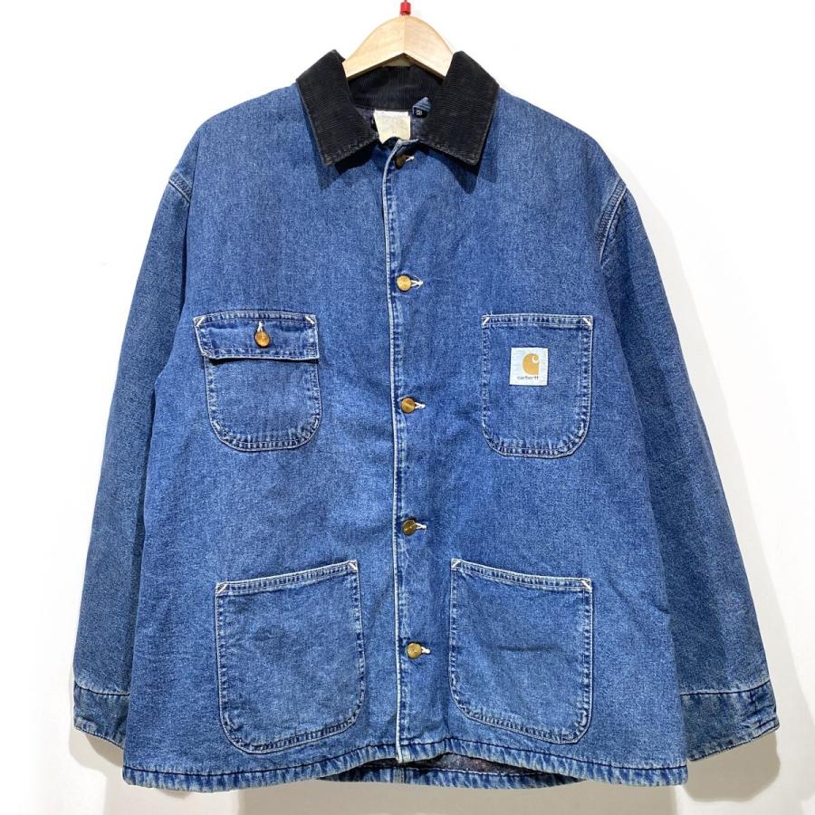 USA製 Carhartt カーハート デニム チョアコート ジャケット 90〜00s carhartt DENIM CHORE COAT MADE IN USA 🇺🇸