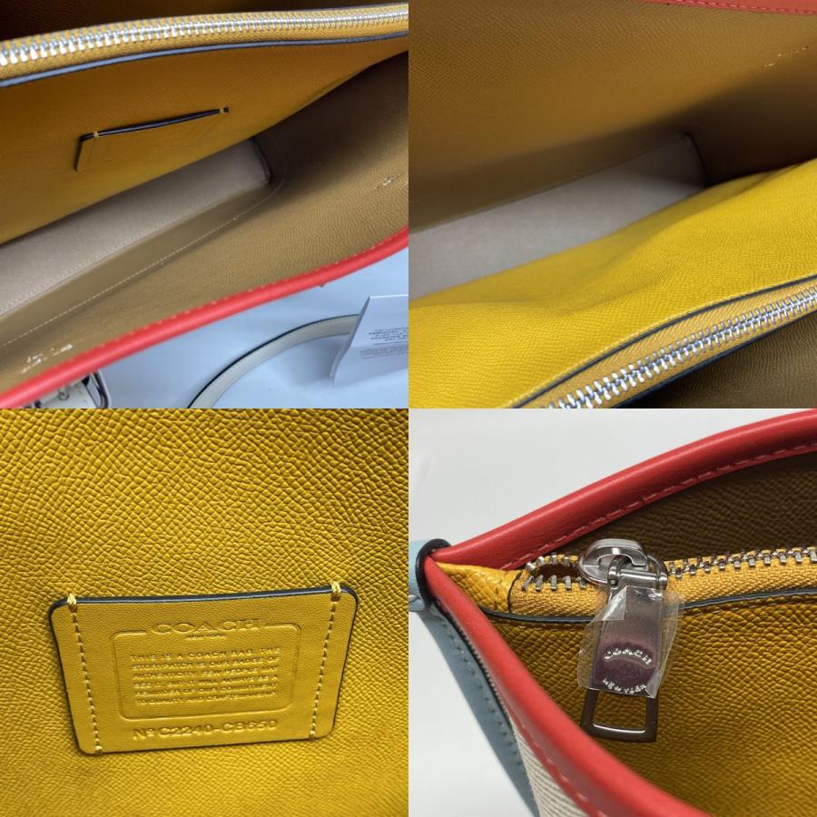 未使用】 COACH コーチ トートバッグ モリー カラーブロック
