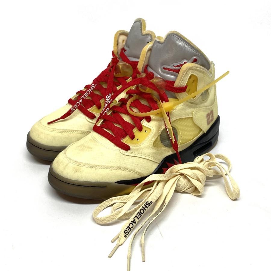 Off-White オフホワイト × Nike ナイキ Air Jordan 5 Sail DH8565-100
