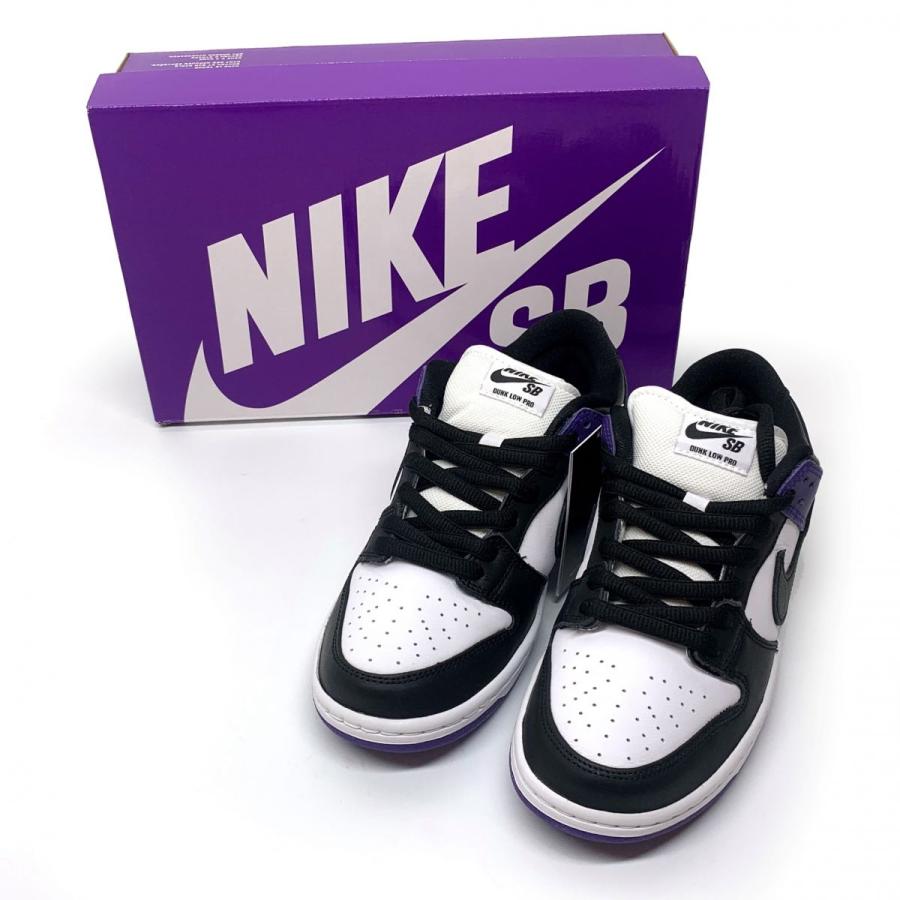 Nike SB Dunk Low Pro コートパープル/ブラック-ホワイト BQ6817-500 