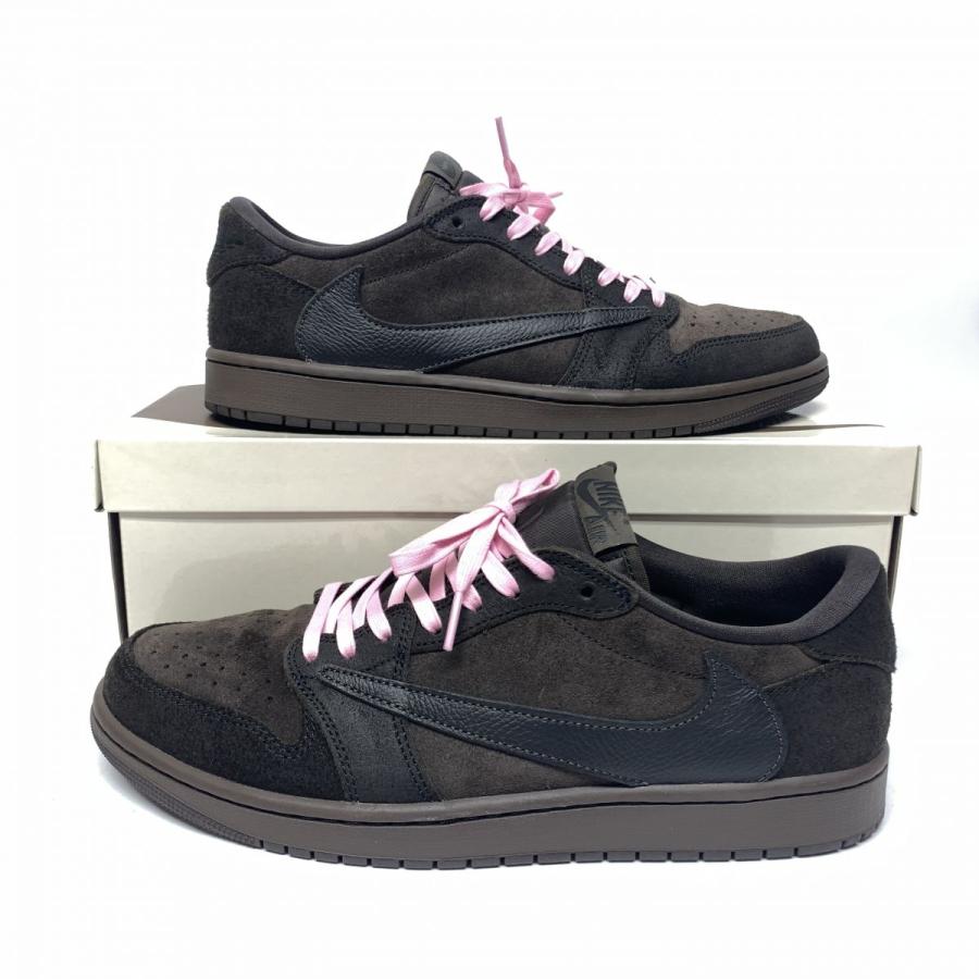 Travis Scott × Nike Air Jordan 1 Low OG SP Velvet Brown and Dark 