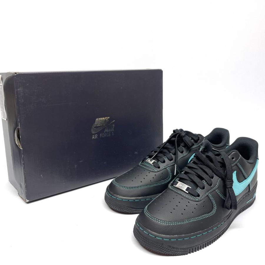 未使用】 Nike ナイキ Air Force 1 Low Black Tiffany 27.5cm HQ2037 
