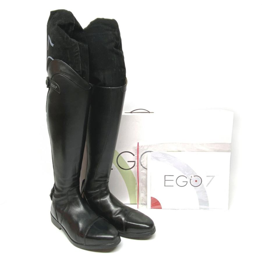 EGO7 エゴセブン Aries アリエス 乗馬用 ロングブーツ ブラック EU41 