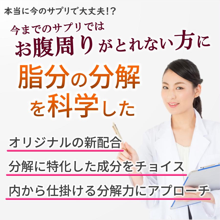 3個セットで2500円お得 お腹の脂肪 内臓脂肪 が気になる方に｜分解系