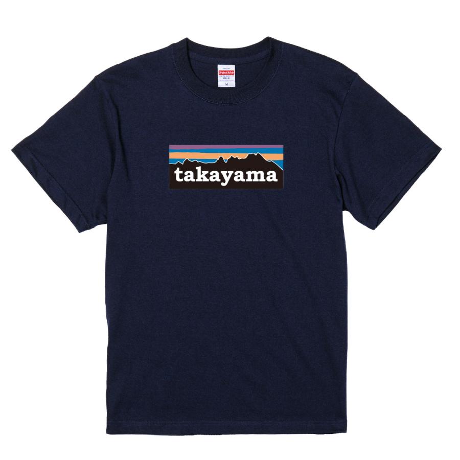おもしろご当地Tシャツ 「takayama/飛騨高山」 ご当地/高山/飛騨