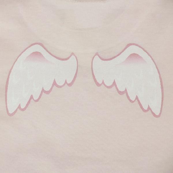 ゆうパケット対応）おもしろキッズTシャツ 「天使の羽根」 天使のよう