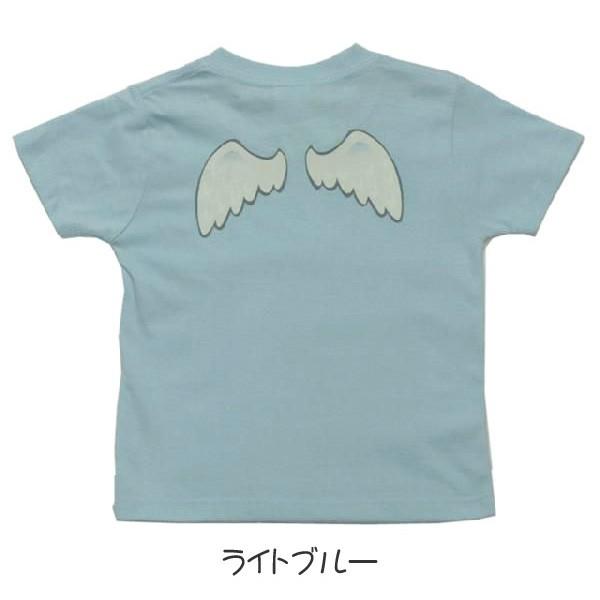 ゆうパケット対応）おもしろキッズTシャツ 「天使の羽根」 天使のよう