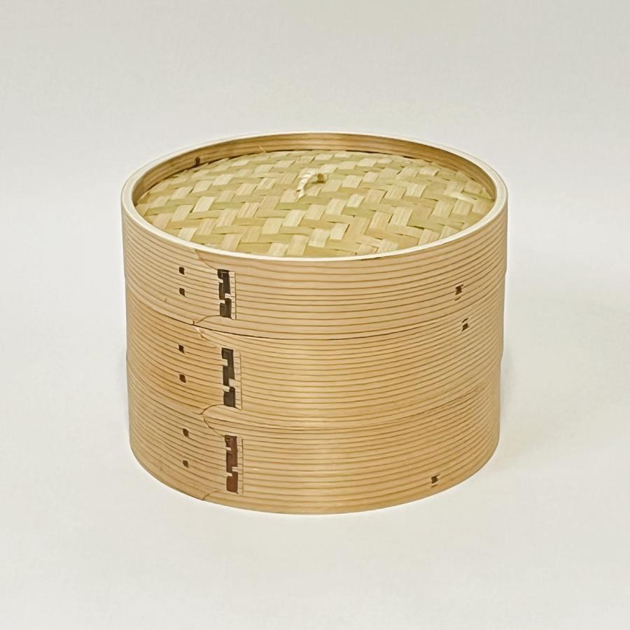 せいろ 2段 27cm 中華せいろ 木製 セイロ 蒸し器 蒸篭 蒸籠 天然木 2段