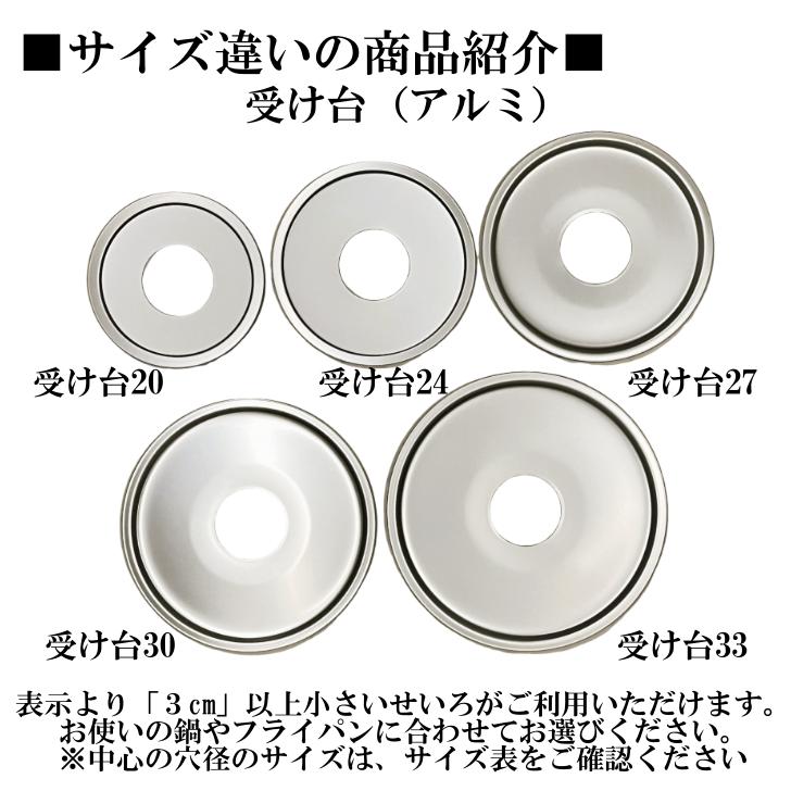 北陸アルミニウム せいろ用 受け台 27 (18〜24cm用) アルミ 日本製