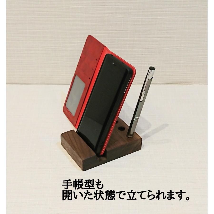 スマホスタンド 木 ペンスタンド スマホ立て ペン立て 木製 スマホ