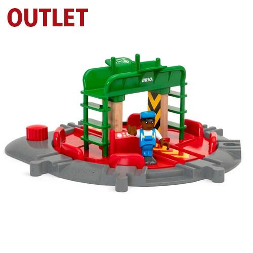 25 Off アウトレット品 木のおもちゃ ブリオ Brio 木製レール フィギュア付ターンテーブル