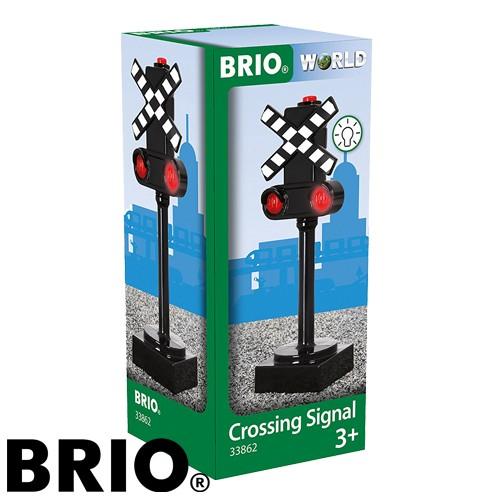 BRIO（ブリオ） メール便OK ライト付き踏切シグナル 列車 踏切