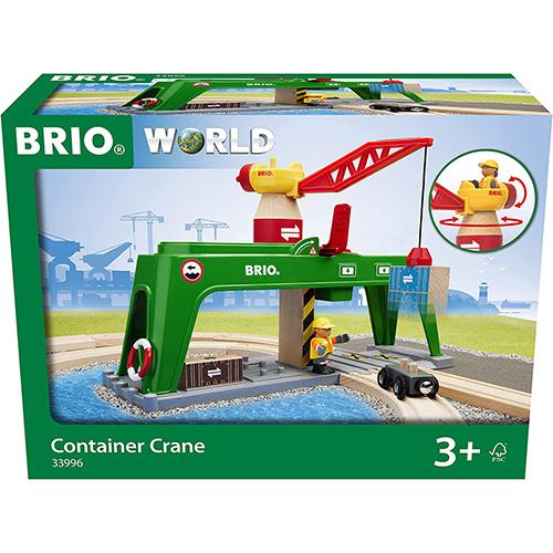 BRIO（ブリオ） 木のおもちゃ 木製レール コンテナクレーン 誕生日 3歳