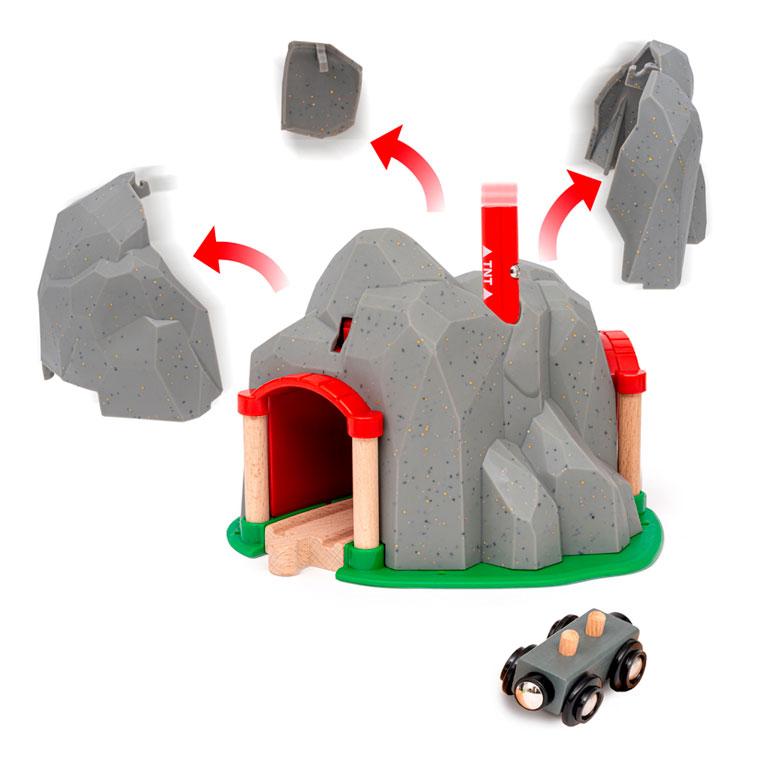 BRIO（ブリオ） 木のおもちゃ 木製レール ダイナマイトトンネル 