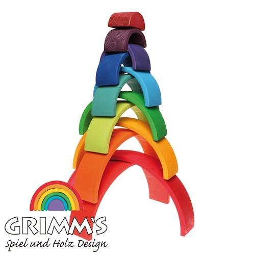 木のおもちゃGRIMM'S グリムス社 アーチレインボー大 虹色トンネル