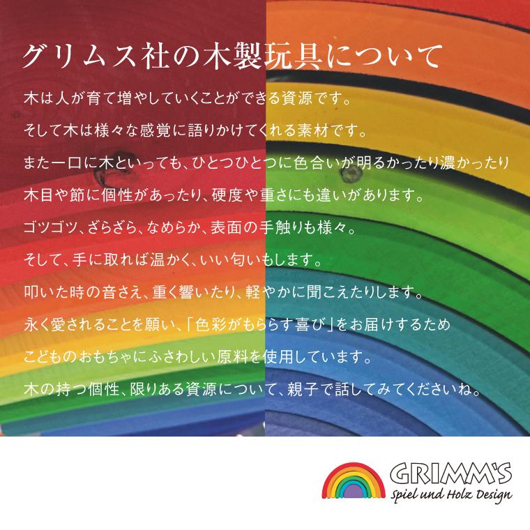 ＼おまけ付き／GRIMM'S グリムス社 にじのキューブ 大 100ピース 木のおもちゃ 誕生日 積み木 モンテッソーリ 想像力 インテリア おうち時間 子供 入学 入園_5