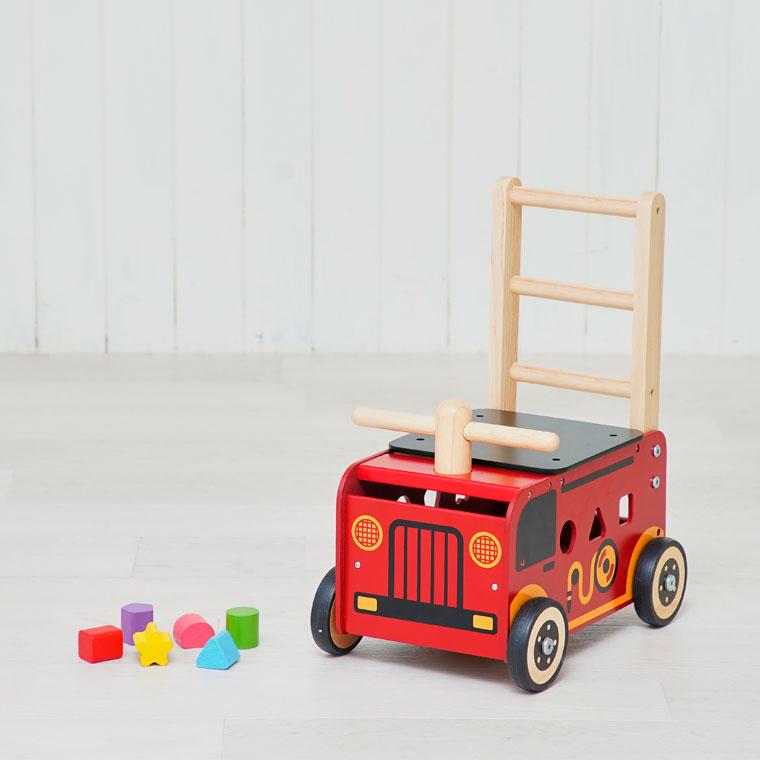木のおもちゃ I'm TOY アイムトイ 手押し車 乗用玩具 ウォーカー