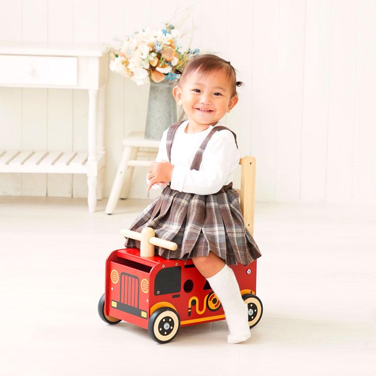 木のおもちゃ I'm TOY アイムトイ 手押し車 乗用玩具 ウォーカー